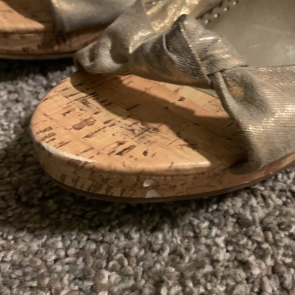 Womens Sahara Size 10 Metallic Wedge Shoe - Picture 5 of 5